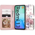 TECH-PROTECT WALLET BOOK CASE XIAOMI REDMI 13 blossom flower