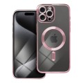 iS TPU MAG ELECTRO IPHONE 15 PRO MAX trans pink backcover