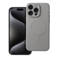 iS TPU SILICONE MAG IPHONE 15 PRO titanium grey backcover