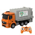 DOUBLE EAGLE REMOTE CONTROLLED MERCEDES BENZ AROCS ANTOS GARBAGE TRUCK 1:26