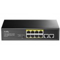 CUDY GS1010P 8 PORT + 2 UPLINK GIGABIT POE+ SWITCH, 120W